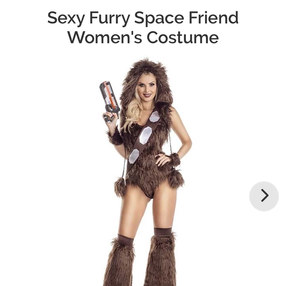 Sexy furry Chewbacca Halloween costume - brand new